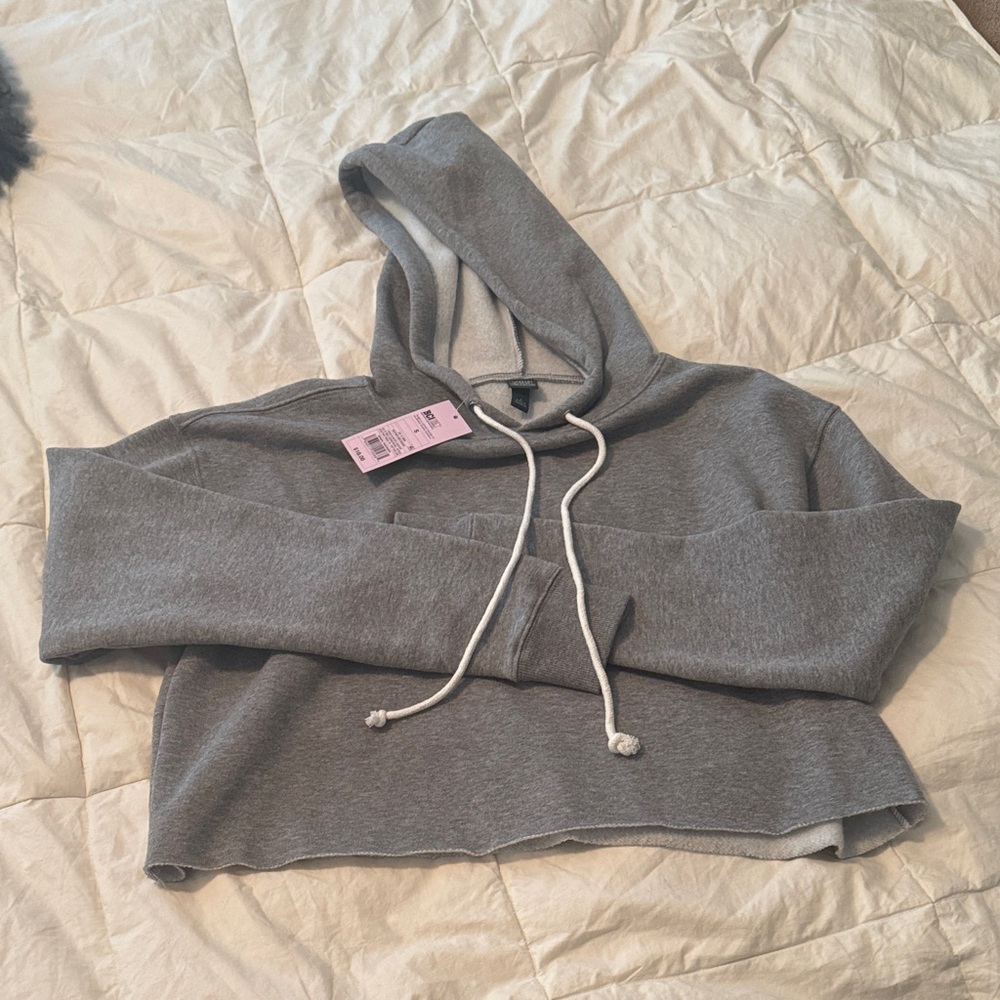BRAND NEW Wild Fable Gray Cropped Hoodie